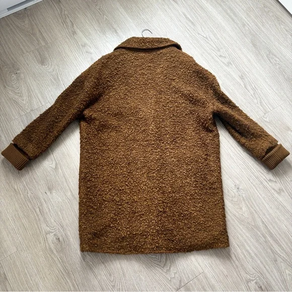 Cozy Chocolate Brown Teddy Coat | Oversized Faux Fur Jacket Size M/L - Picture 13 of 16